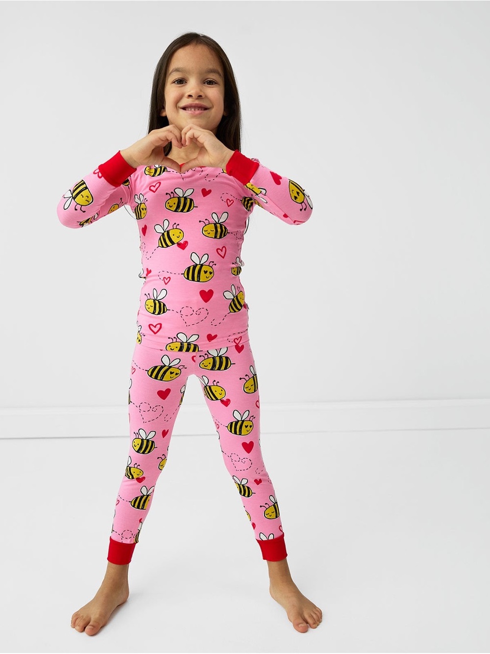Little Sleepies Pink Bee Mine Two-Piece Pajama Set, Size 2T